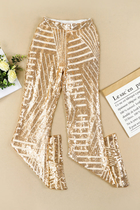 Sequin Wide Leg Pants